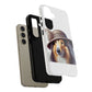 Collie Wearing a Cloche Hat - Tough Phone Case