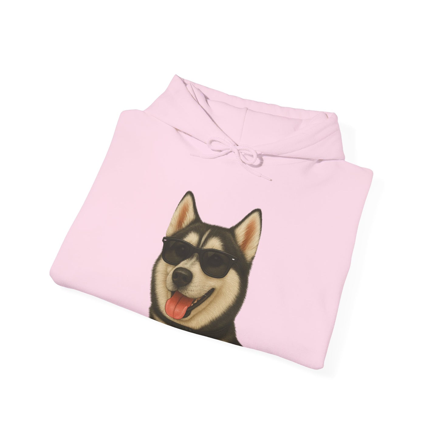 Siberian Husky Wearing Sunglasses - Adult Hoodie