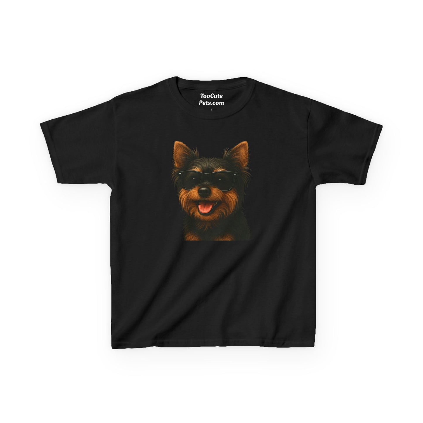 Yorkshire Terrier Wearing Sunglasses - Kids Tee