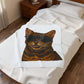 Bengal Cat Wearing Sunglasses - Sherpa Blanket