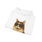 Calico Cat Wearing Sunglasses - Adult Hoodie