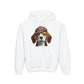 Beagle With Deerstalker Hat Hooded Youth Sweatshirt - Too Cute Pets