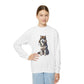 Husky Wearing Fur Trappers Hat Youth Sweatshirt - Too Cute Pets Collection