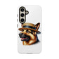 German Shepherd Wearing a Boater Hat - Tough Phone Case