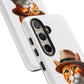 Tabby Cat Wearing a Fedora - Tough Phone Case