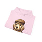 Golden Retriever Wearing Newsboy Hat - Adult Hoodie - Too Cute Pets