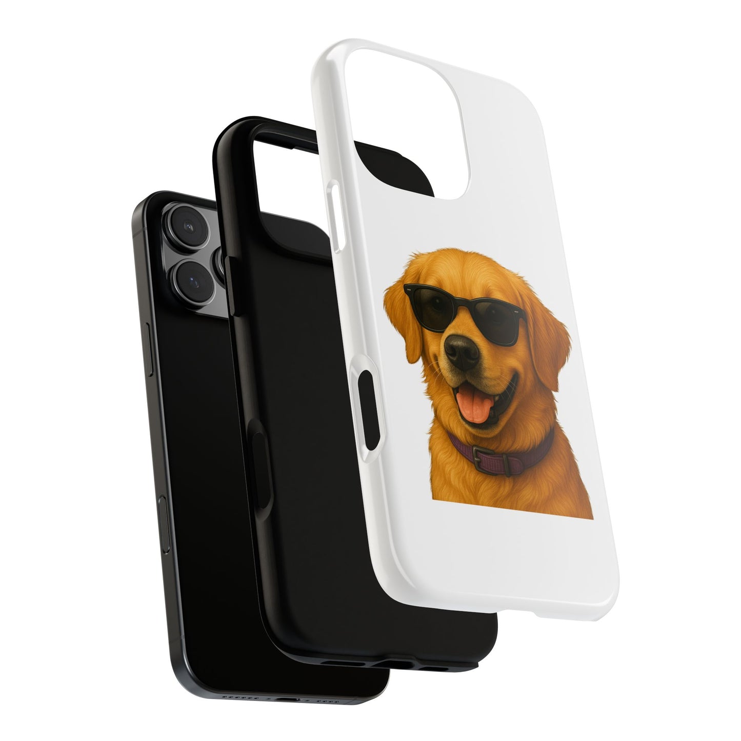 Golden Retriever Wearing Sunglasses - Tough Phone Case
