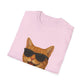 Orange Tabby Cat Wearing Sunglasses - Adult T-Shirt