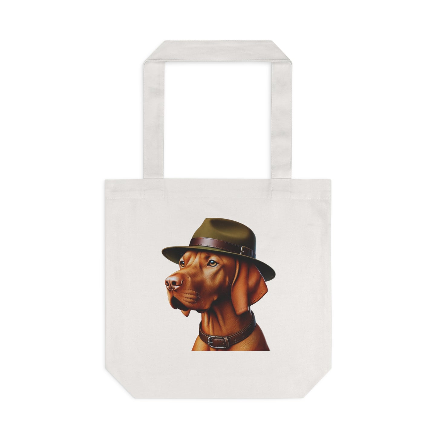 Vizsla Wearing a Campaign Hat - Cotton Tote Bag