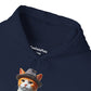 Cool Tabby Kitten Wearing Fedora Hat - Adult Hoodie - Too Cute Pets