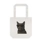 Gray Cat Wearing Sunglasses Cotton Tote Bag