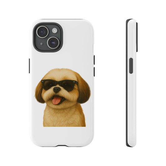 Shih Tzu Wearing Sunglasses - Tough Phone Case