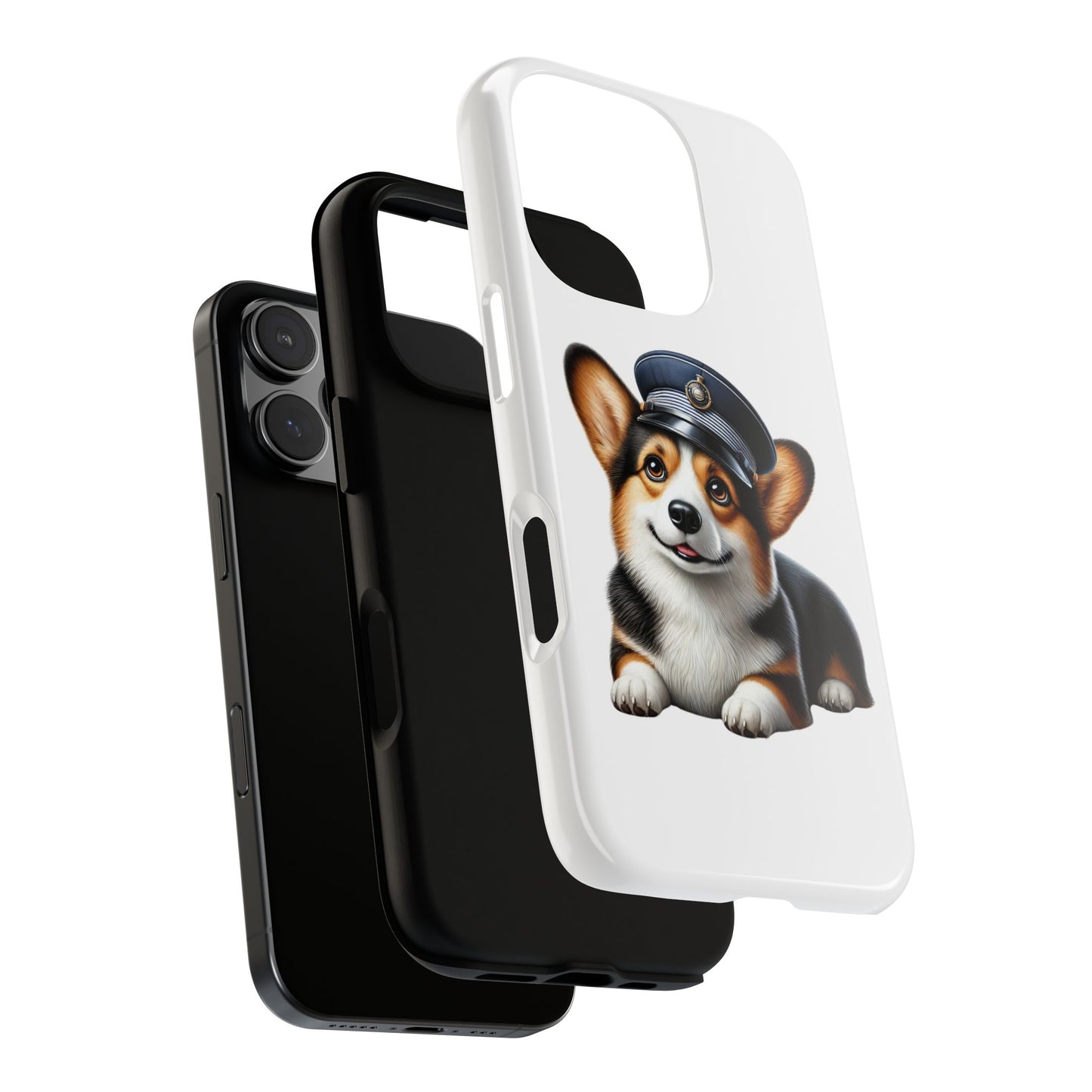 Corgi Wearing a Conductor's Hat - Tough Phone Case