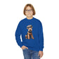 Airedale Terrier Wearing Tweed Flat Cap #2-  Youth Crewneck Sweatshirt - Too Cute Pets