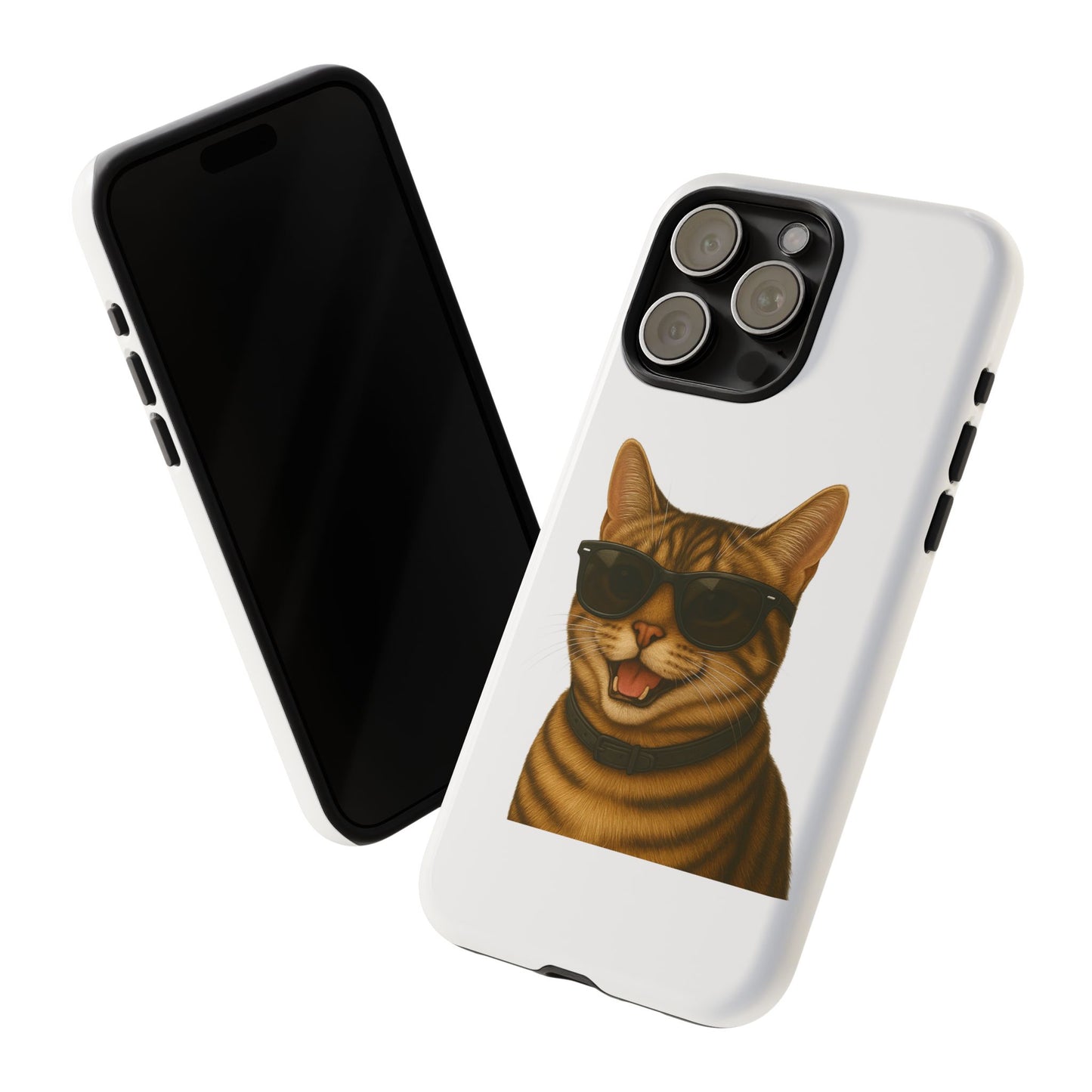 Tabby Cat Wearing Sunglasses - Tough Phone Case