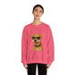 Miniature Schnauzer Wearing Sunglasses - Adult Crewneck Sweatshirt