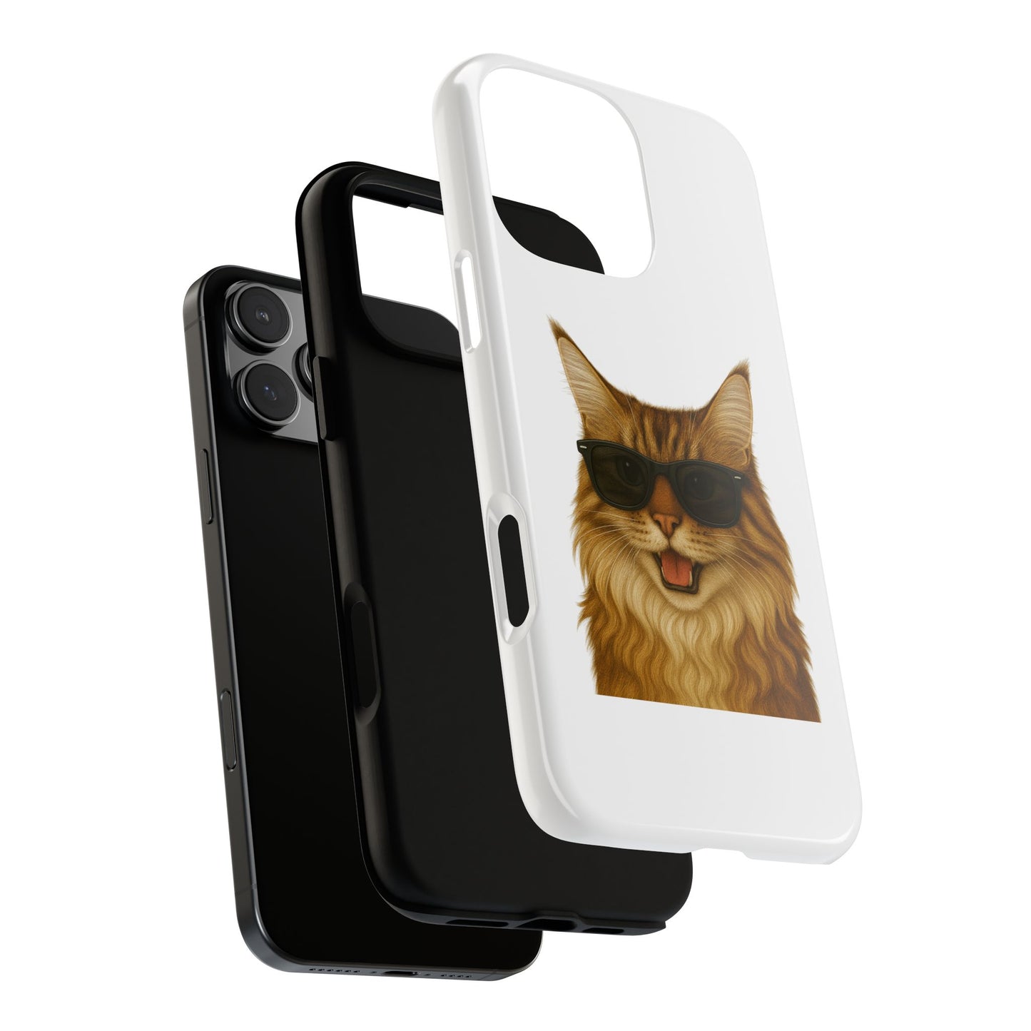 Maine Coon Wearing Sunglasses - Tough Phone Case