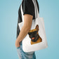 French Bulldog Wearing Sunglasses Cotton Tote Bag