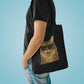 Siberian Cat Wearing Sunglasses Cotton Tote Bag