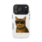 Tabby Cat Wearing Sunglasses - Tough Phone Case