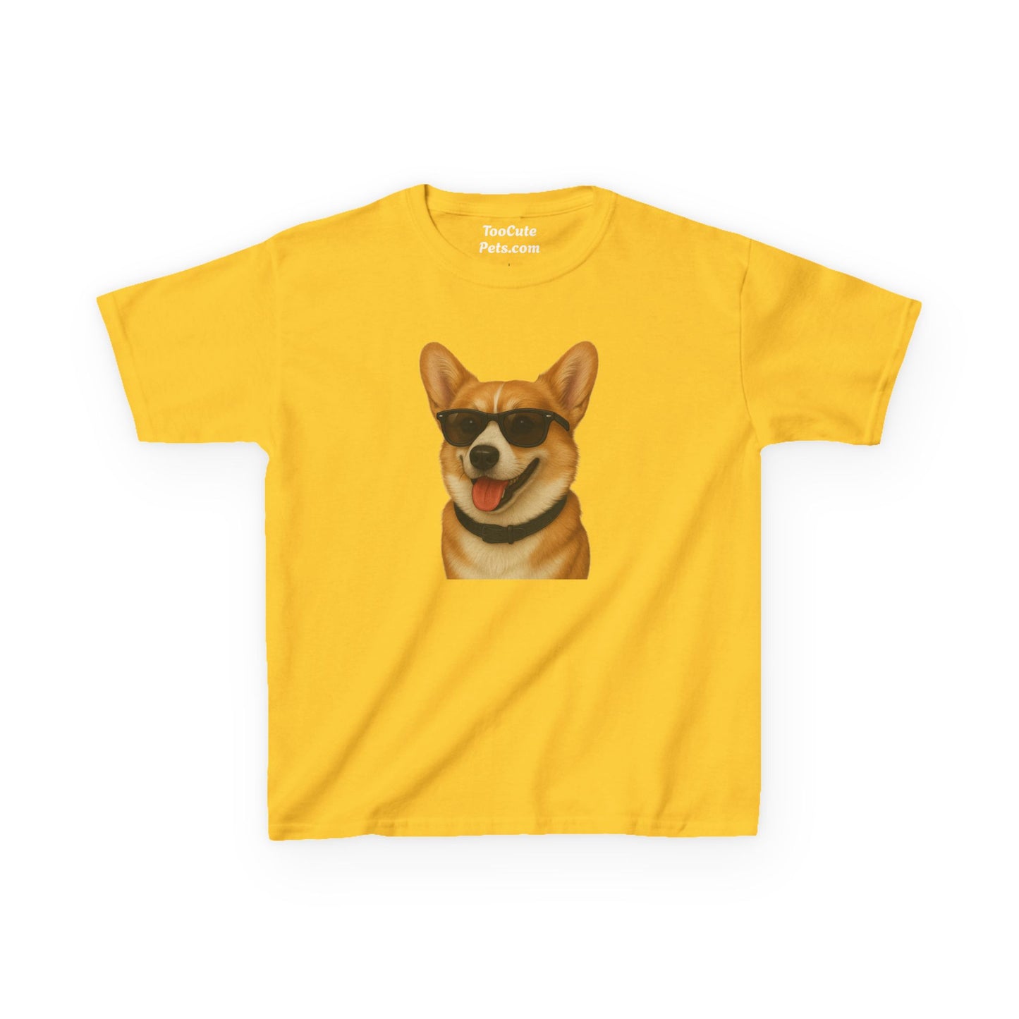 Pembroke Welsh Corgi Wearing Sunglasses - Kids Tee