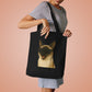 Siamese Cat Wearing Sunglasses Cotton Tote Bag