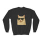 Domestic Longhaired Cream Colored Cat Wearing Sunglasses - Youth Sweatshirt