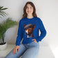 Basenji Wearing Tweed Flat Cap - Adult Crewneck Sweatshirt - Too Cute Pets