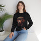 Brown Labrador Wearing Tweed Flat Cap- Adult Crewneck Sweatshirt - Too Cute Pets