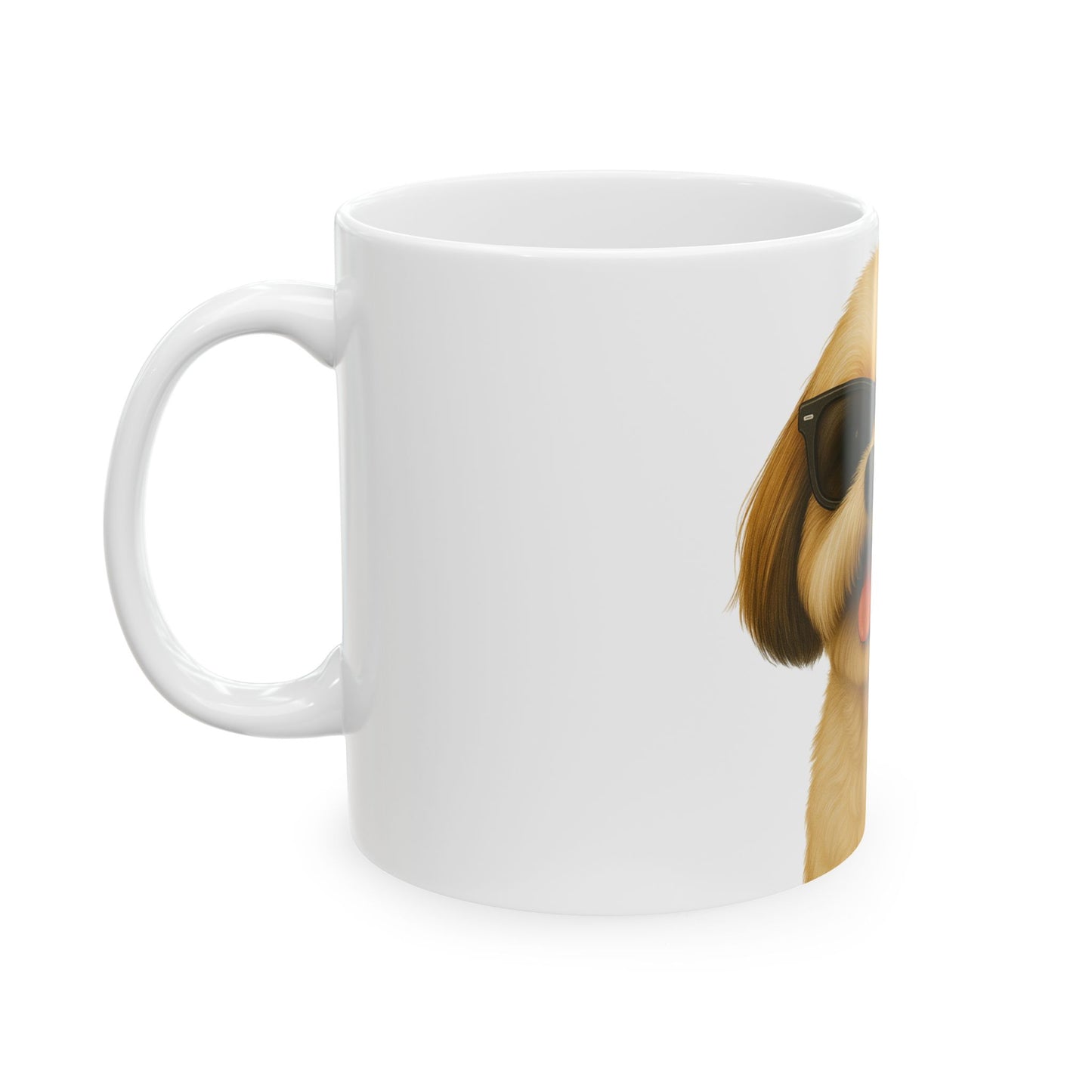 Shih Tzu Wearing Sunglasses Ceramic Mug