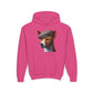 Basenji With Tweed Flat Cap - Hooded Youth Sweatshirt - Too Cute Pets