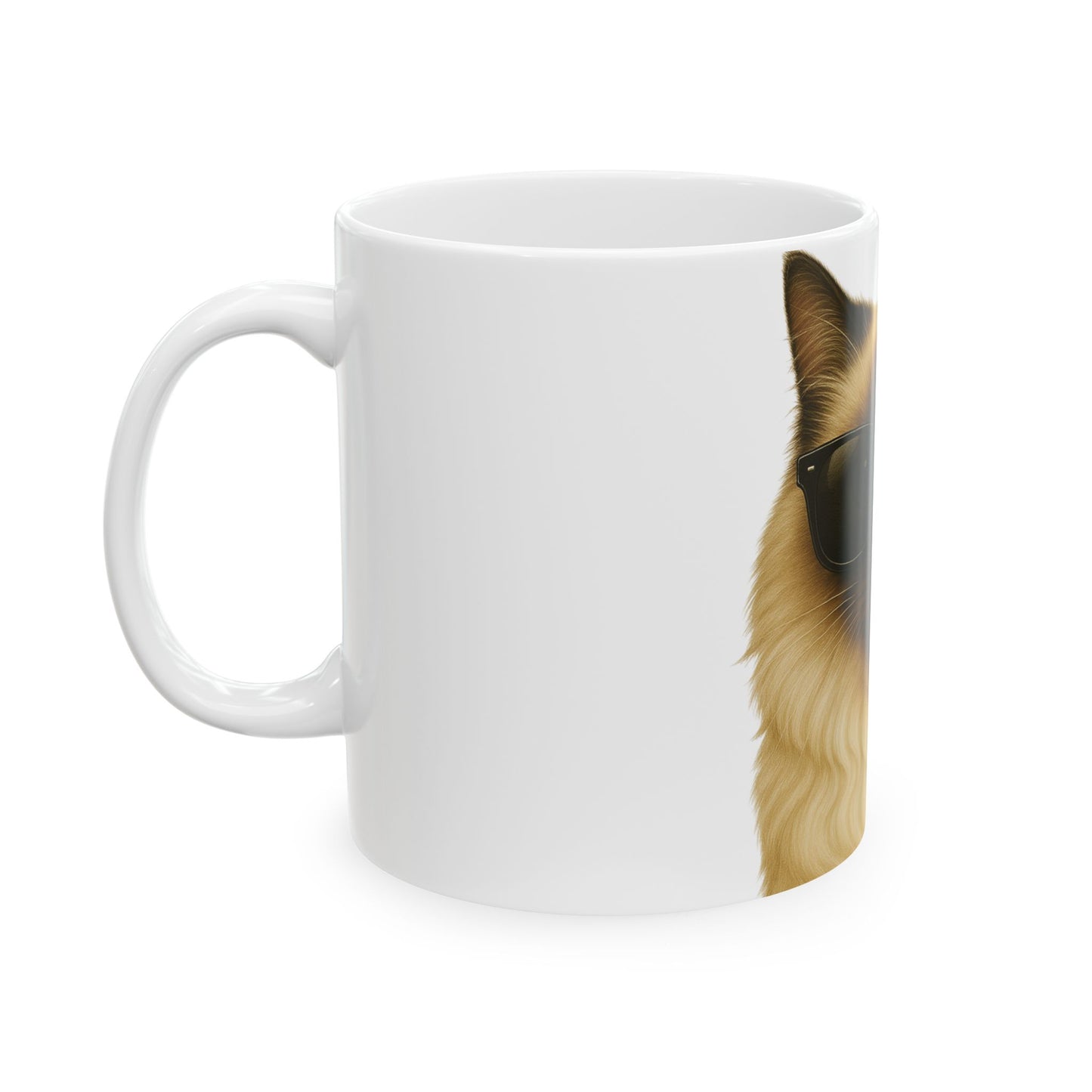 Ragdoll Cat Wearing Sunglasses Ceramic Mug