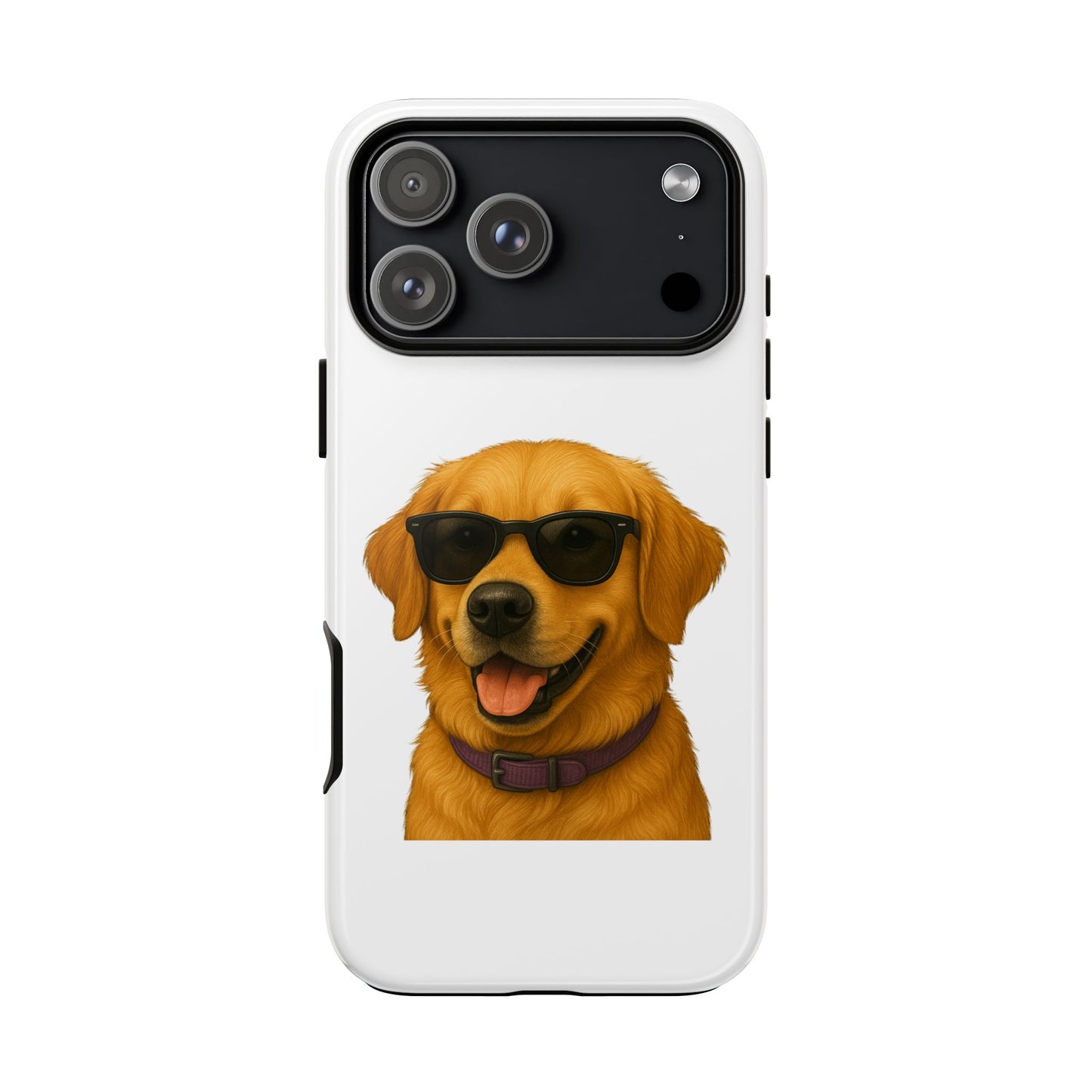 Golden Retriever Wearing Sunglasses - Tough Phone Case