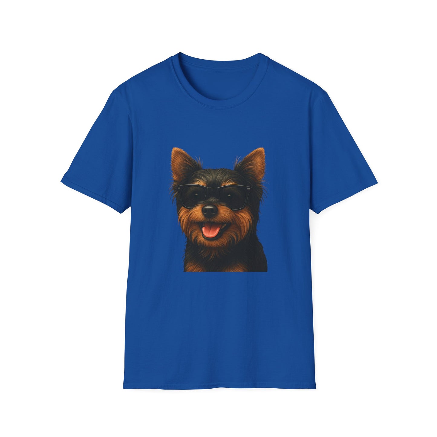 Yorkshire Terrier Wearing Sunglasses - Adult T-Shirt