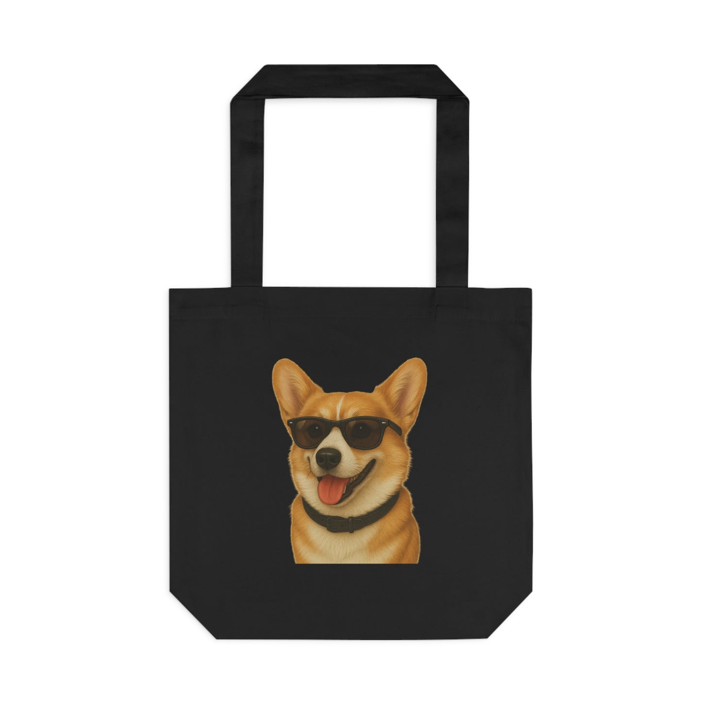 Corgi Wearing Sunglasses Cotton Tote Bag