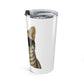 American Shorthair Silver Tabby Wearing Sunglasses - 20oz Tumbler