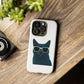 Russian Blue Cat Wearing Sunglasses - Tough Phone Case