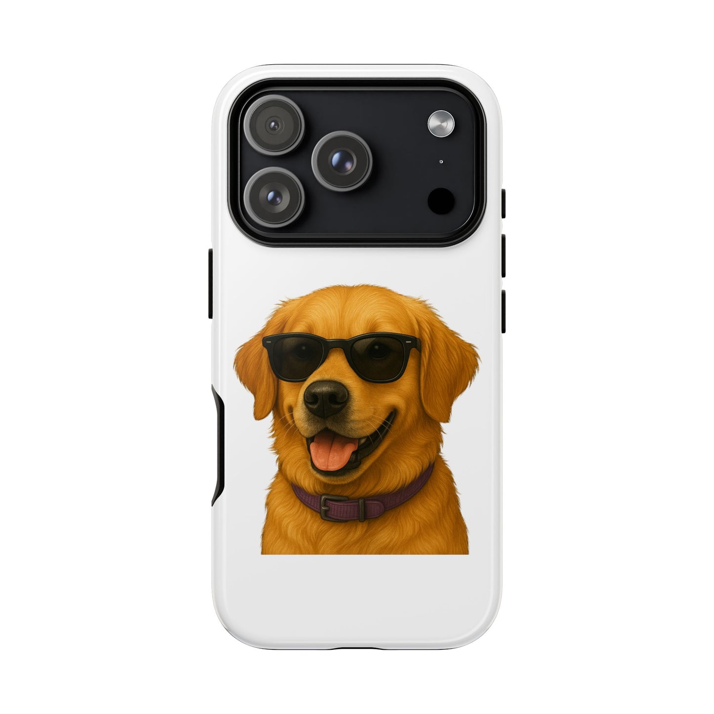 Golden Retriever Wearing Sunglasses - Tough Phone Case