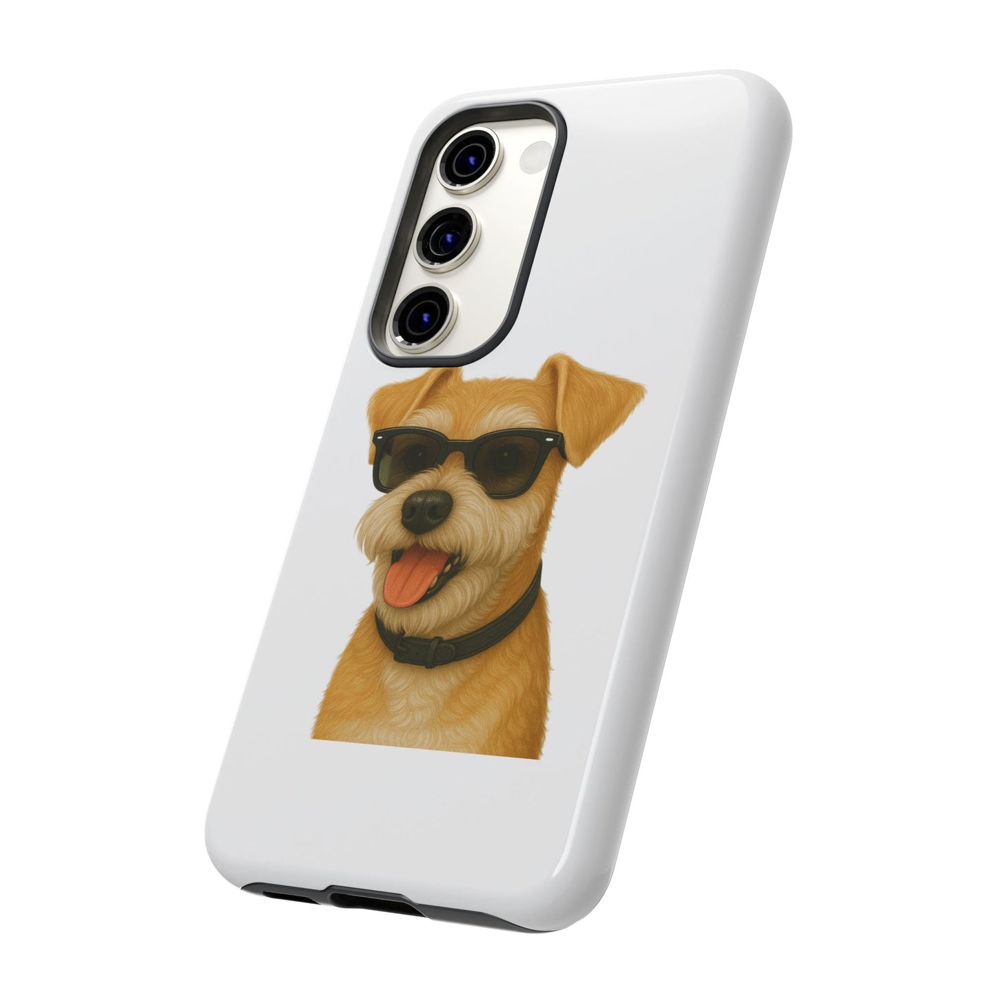 Miniature Schnauzer Wearing Sunglasses - Tough Phone Case