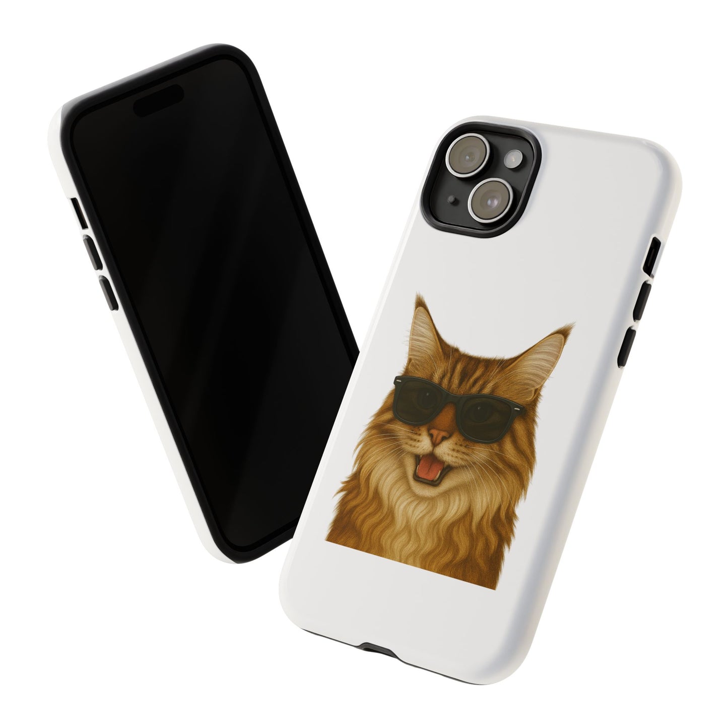 Maine Coon Wearing Sunglasses - Tough Phone Case