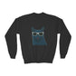 Russian Blue Cat Wearing Sunglasses - Youth Sweatshirt