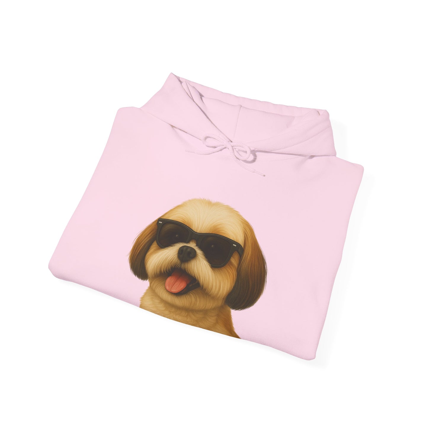 Shih Tzu Wearing Sunglasses - Adult Hoodie
