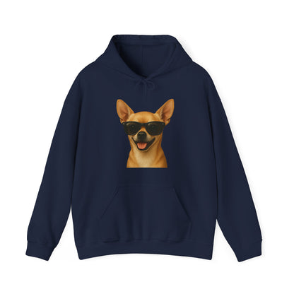 Chihuahua Wearing Sunglasses - Adult Hoodie